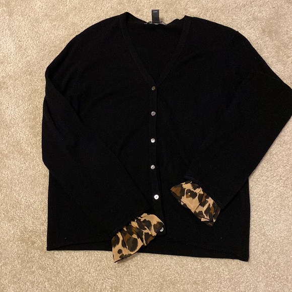 Leopard Chiffon Slip on Cuff Accesory - Picture 2 of 2